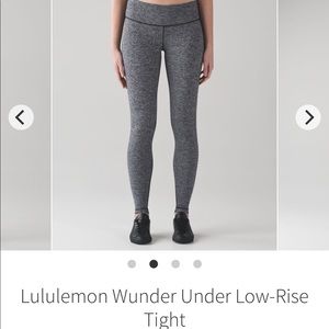 Lululemon Wunder Under Low-Rise heathered grey 6